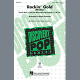 Download or print Roger Emerson Rockin' Gold (Medley) Sheet Music Printable PDF -page score for Rock / arranged 3-Part Mixed SKU: 97626.