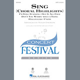 Download or print Roger Emerson Sing (Choral Highlights) Sheet Music Printable PDF -page score for Pop / arranged 2-Part Choir SKU: 186143.