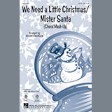 Download or print Roger Emerson We Need A Little Christmas / Mister Santa Sheet Music Printable PDF -page score for Concert / arranged 2-Part Choir SKU: 82510.