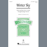 Download or print Roger Emerson Winter Sky Sheet Music Printable PDF -page score for Concert / arranged 2-Part Choir SKU: 175480.