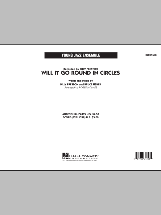 Download Roger Holmes Will It Go Round in Circles? - Full Score Sheet Music and learn how to play Jazz Ensemble PDF digital score in minutes