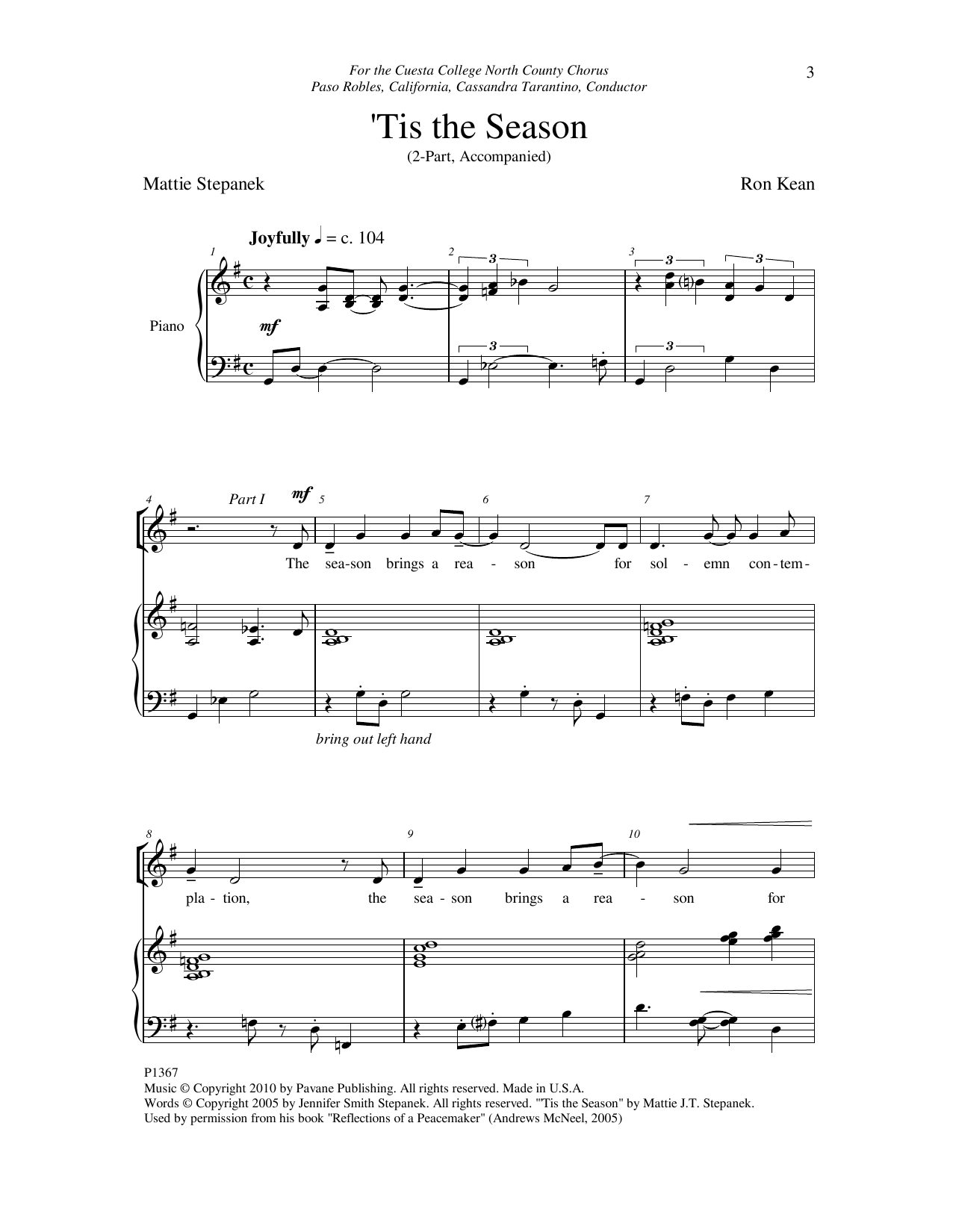 Download Ron Kean 'Tis The Season Sheet Music and learn how to play 2-Part Choir PDF digital score in minutes