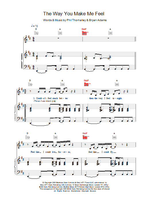 Download Ronan Keating The Way You Make Me Feel Sheet Music and learn how to play Violin PDF digital score in minutes