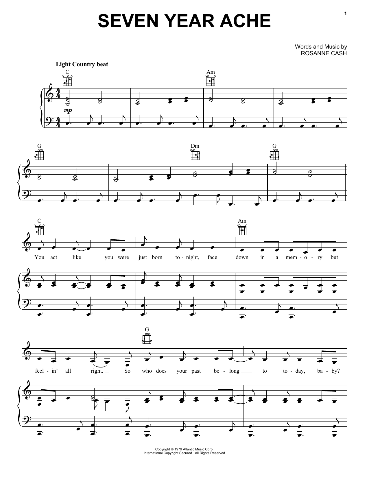 Download Michael J. Miles Seven Year Ache Sheet Music and learn how to play Banjo Tab PDF digital score in minutes