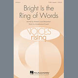 Download or print Rosephanye Powell Bright Is The Ring Of Words Sheet Music Printable PDF -page score for Festival / arranged TTBB SKU: 179242.