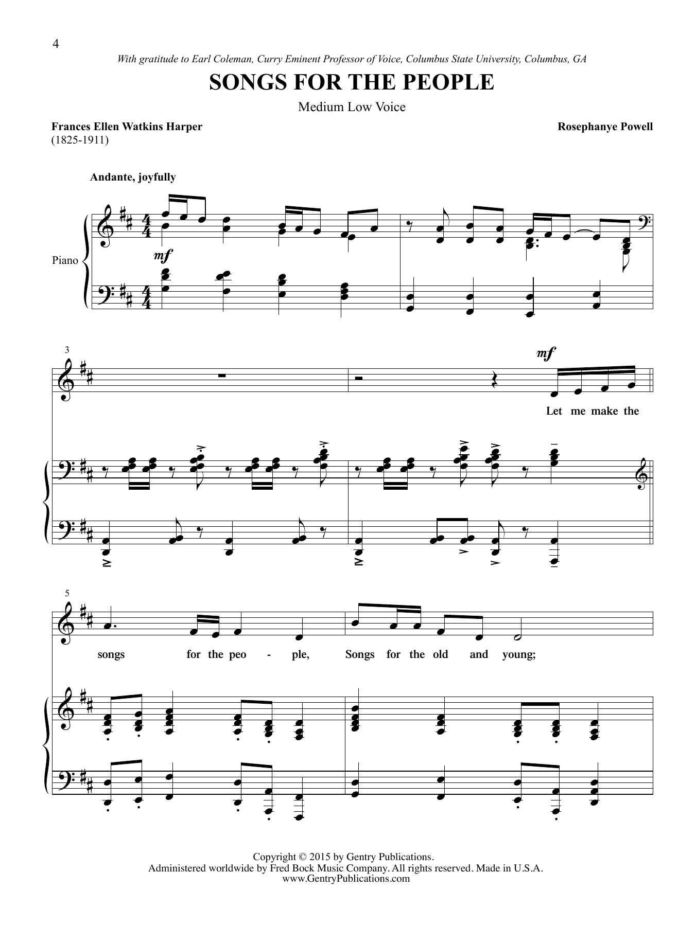 Download Rosephanye Powell Miss Wheatley's Garden (Medium Low Voice) Sheet Music and learn how to play Piano & Vocal PDF digital score in minutes
