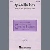 Download or print Rosephanye Powell Spread The Love Sheet Music Printable PDF -page score for Concert / arranged SATB Choir SKU: 1460743.