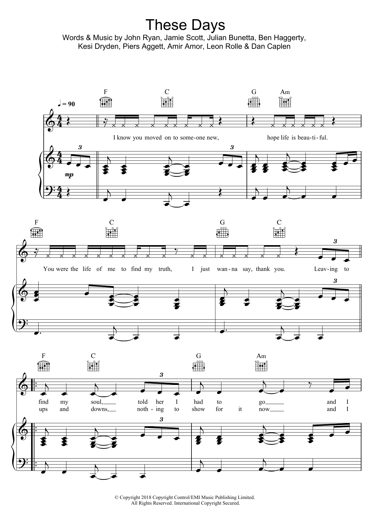 Download Rudimental These Days (feat. Jess Glynne, Macklemore & Dan Caplen) Sheet Music and learn how to play Beginner Ukulele PDF digital score in minutes