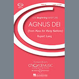 Download or print Rupert Lang Agnus Dei Sheet Music Printable PDF -page score for Concert / arranged Unison Choral SKU: 70894.