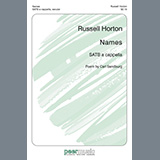 Download or print Russell Horton Names Sheet Music Printable PDF -page score for Concert / arranged SATB Choir SKU: 513132.