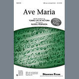 Download or print Russell Robinson Ave Maria Sheet Music Printable PDF -page score for Concert / arranged SSA SKU: 77213.