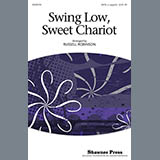 Download or print Russell Robinson Swing Low, Sweet Chariot Sheet Music Printable PDF -page score for Folk / arranged SATB SKU: 97833.