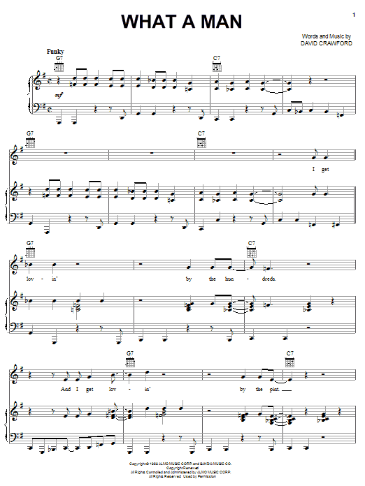 Download Salt-N-Pepa What A Man Sheet Music and learn how to play Piano, Vocal & Guitar (Right-Hand Melody) PDF digital score in minutes