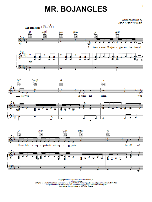 Download Sammy Davis Jr. Mr. Bojangles Sheet Music and learn how to play Banjo PDF digital score in minutes