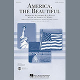 Download or print Samuel A. Ward America, The Beautiful (arr. John Leavitt) Sheet Music Printable PDF -page score for Patriotic / arranged TTBB Choir SKU: 426460.