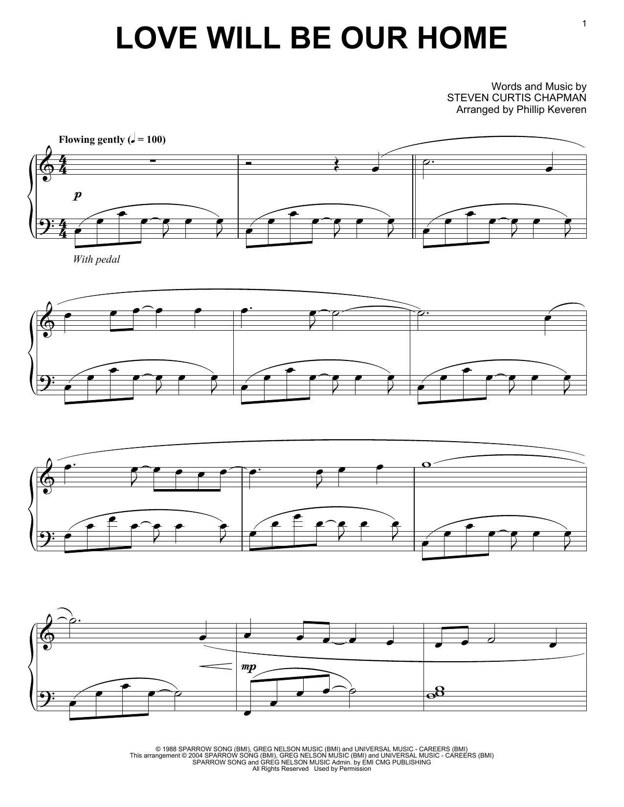 Download Sandi Patty Love Will Be Our Home Sheet Music and learn how to play Piano PDF digital score in minutes
