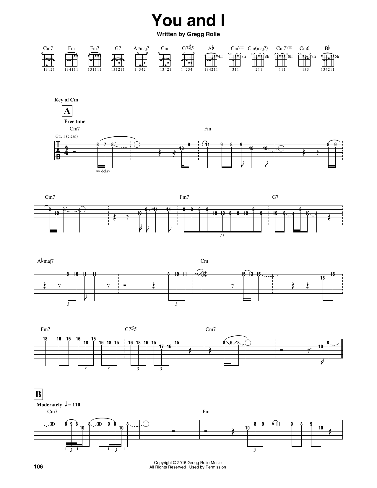 Download Santana You And I Sheet Music and learn how to play Guitar Tab PDF digital score in minutes