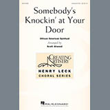 Download or print African-American Spiritual Somebody's Knockin' At Your Door (arr. Scott Atwood) Sheet Music Printable PDF -page score for Religious / arranged Unison Choral SKU: 178114.