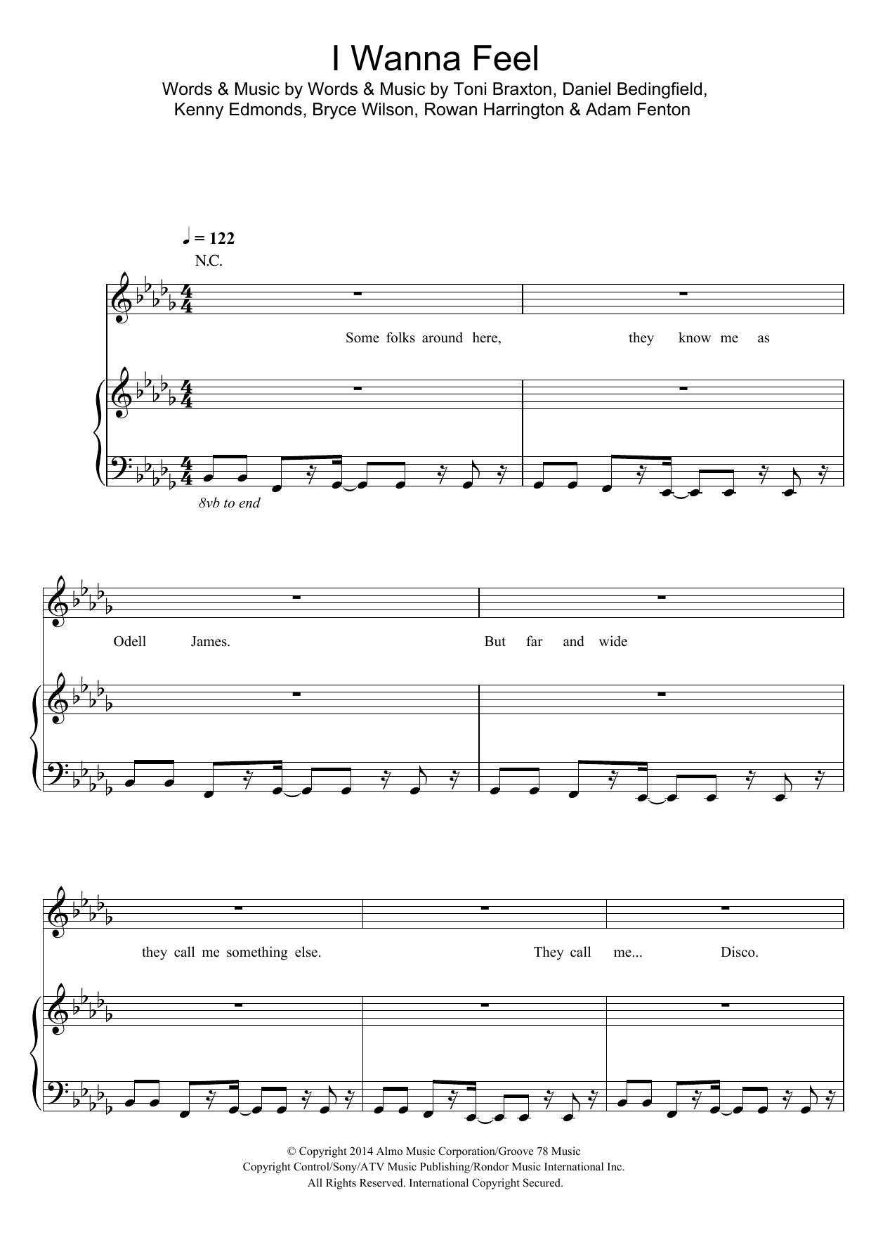 Download SecondCity I Wanna Feel Sheet Music and learn how to play Piano, Vocal & Guitar PDF digital score in minutes