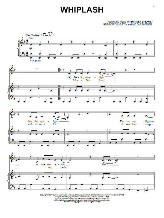 Download Selena Gomez Whiplash Sheet Music and learn how to play Piano, Vocal & Guitar (Right-Hand Melody) PDF digital score in minutes