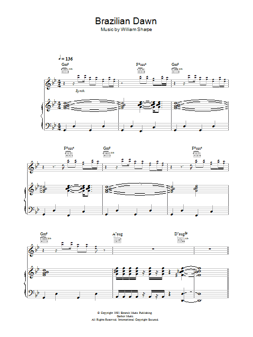 Download Shakatak Brazilian Dawn Sheet Music and learn how to play Piano, Vocal & Guitar PDF digital score in minutes