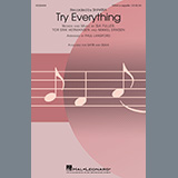 Download or print Shakira Try Everything (arr. Paul Langford) Sheet Music Printable PDF -page score for Pop / arranged SSAA Choir SKU: 488938.