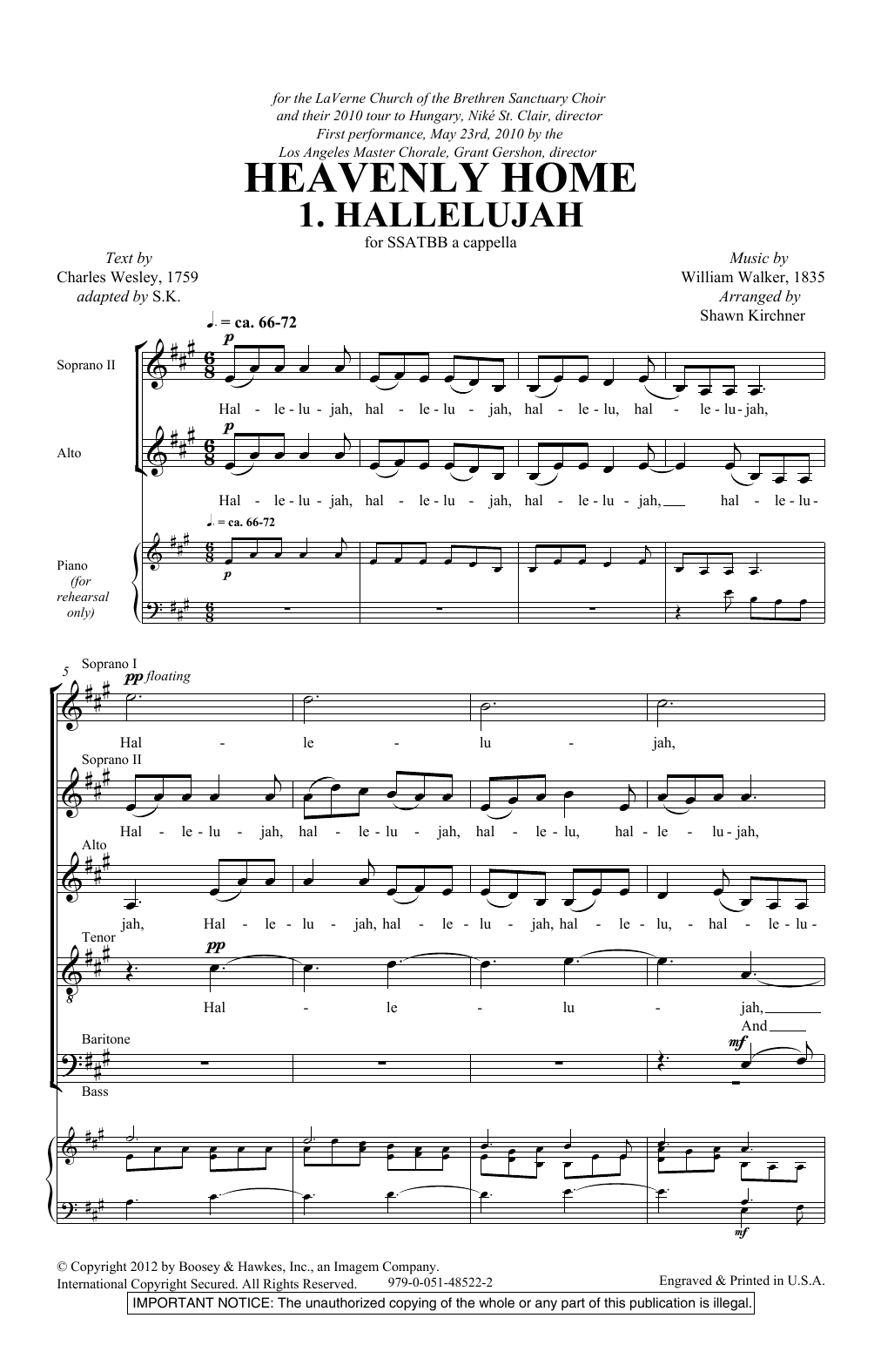 Download Shawn Kirchner Heavenly Home Sheet Music and learn how to play SATB Choir PDF digital score in minutes