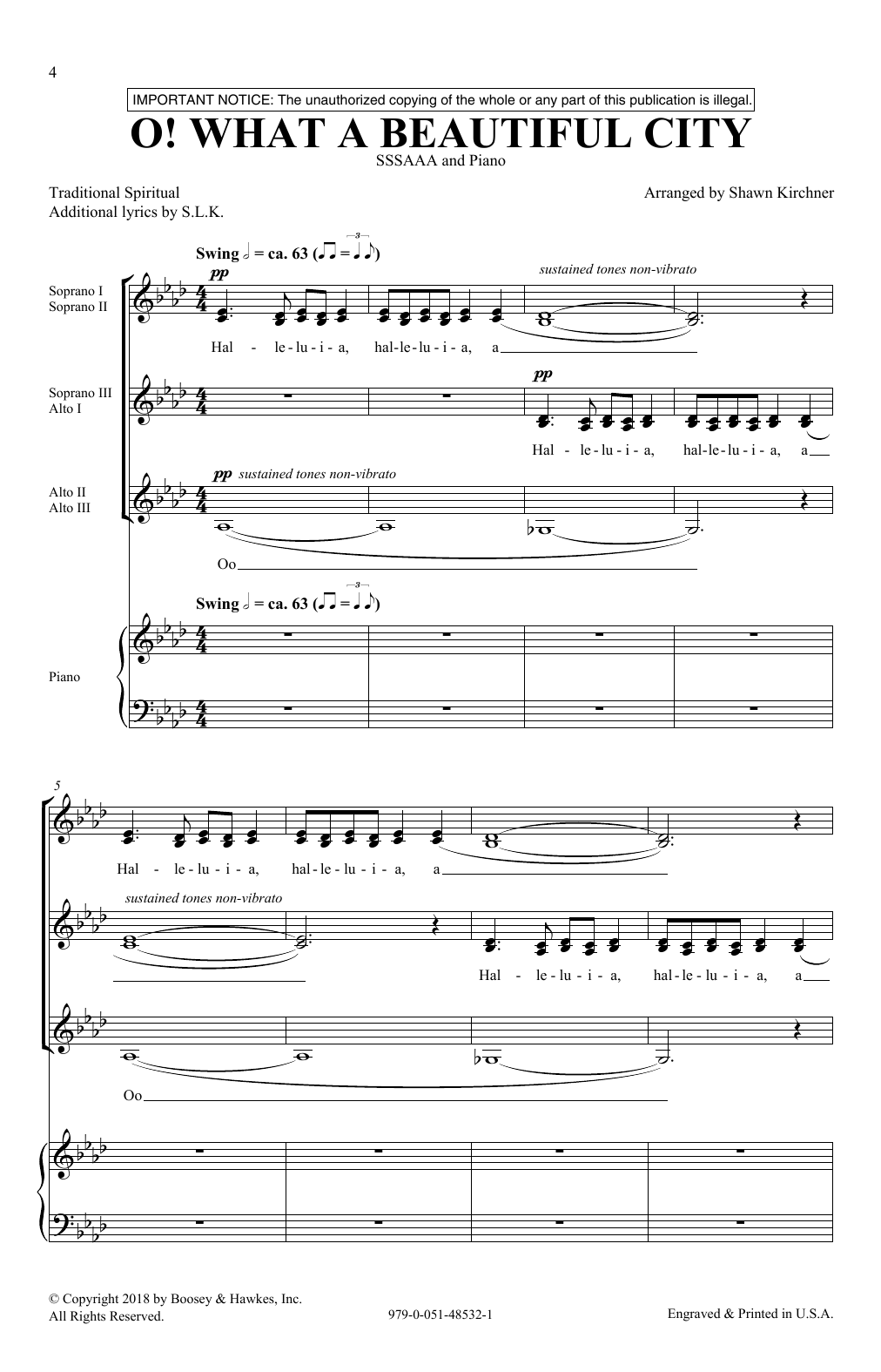 Download Shawn Kirchner O! What A Beautiful City Sheet Music and learn how to play SSA Choir PDF digital score in minutes