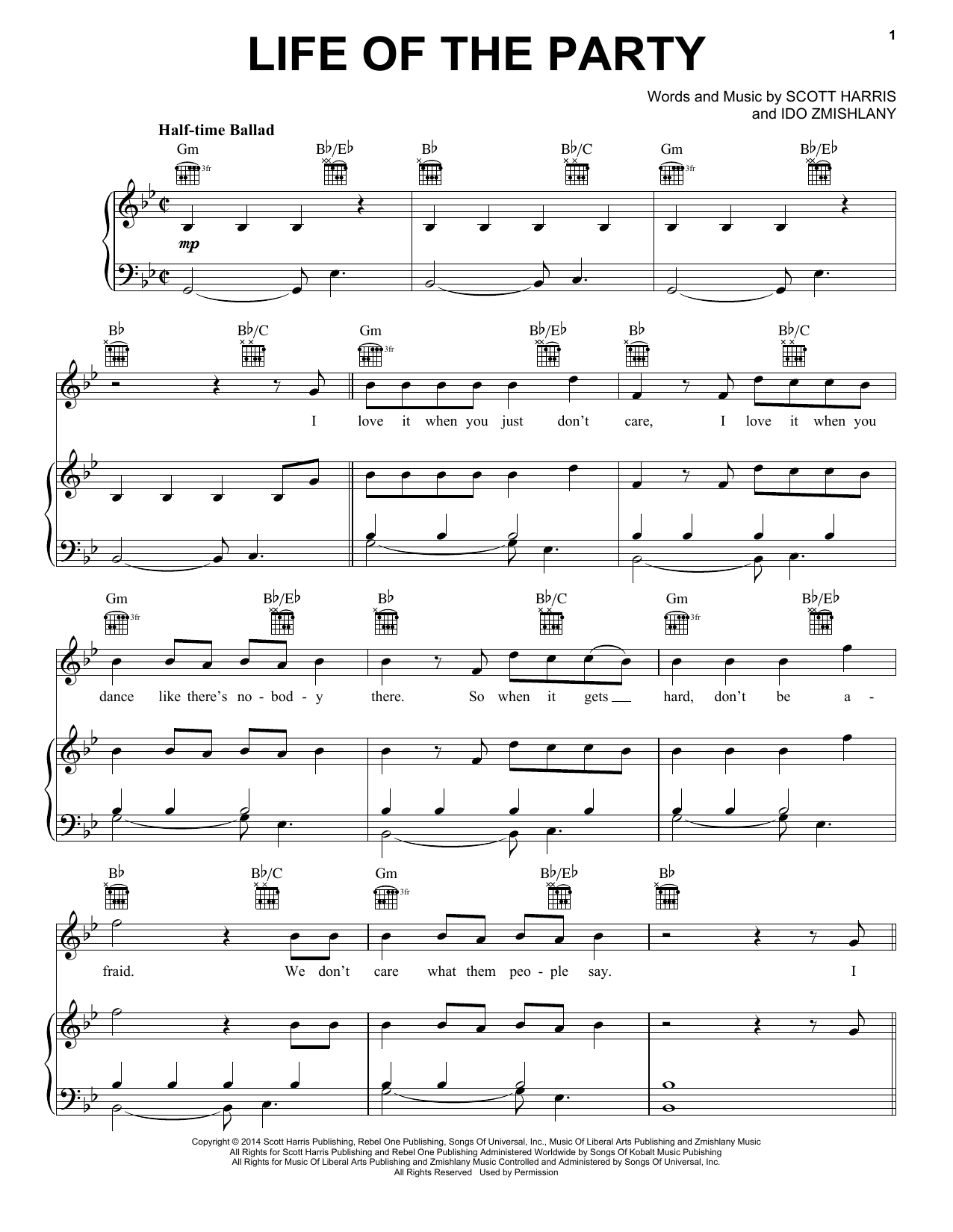 Download Shawn Mendes Life Of The Party Sheet Music and learn how to play Piano, Vocal & Guitar (Right-Hand Melody) PDF digital score in minutes