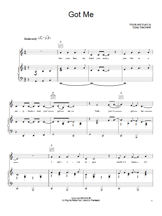 Download She & Him Got Me Sheet Music and learn how to play Piano, Vocal & Guitar (Right-Hand Melody) PDF digital score in minutes