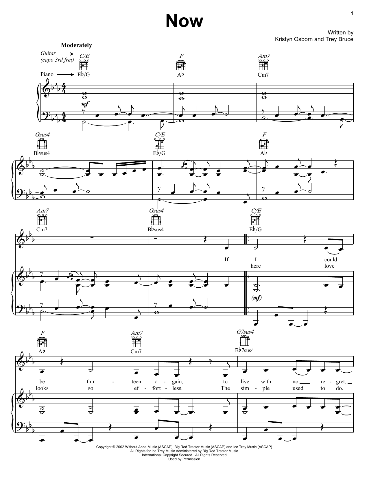 Download SHeDAISY Sheet Music and learn how to play Piano, Vocal & Guitar Chords (Right-Hand Melody) PDF score in minutes
