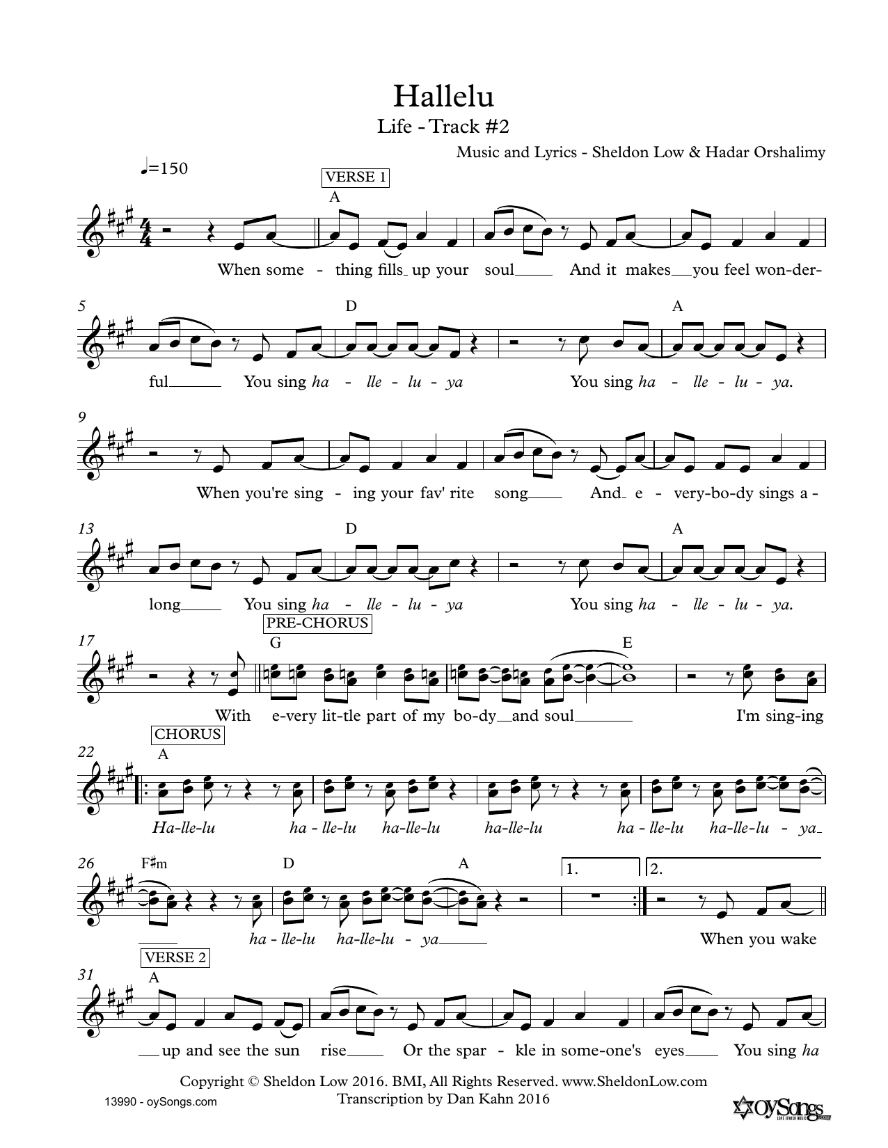 Download Sheldon Low Hallelu Sheet Music and learn how to play Lead Sheet / Fake Book PDF digital score in minutes