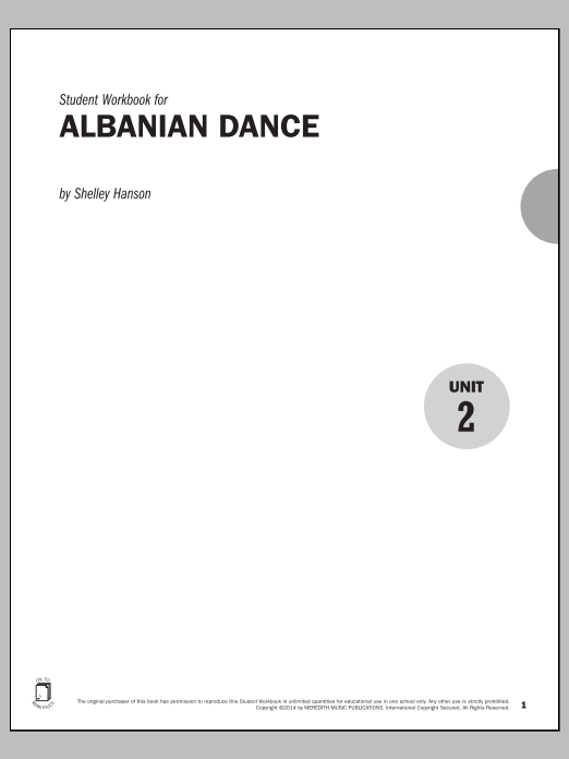 Download Shelley Hanson Guides to Band Masterworks, Vol. 5 - Student Workbook - Albanian Dance Sheet Music and learn how to play Instrumental Method PDF digital score in minutes
