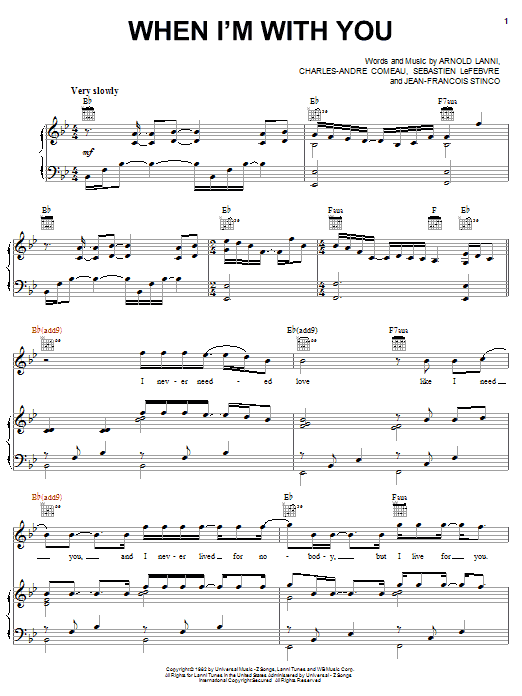 Download Sheriff When I'm With You Sheet Music and learn how to play Piano, Vocal & Guitar (Right-Hand Melody) PDF digital score in minutes
