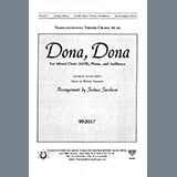 Download or print Sholom Secunda Dona, Dona (arr. Joshua Jacobson) Sheet Music Printable PDF -page score for Jewish / arranged SATB Choir SKU: 1191118.