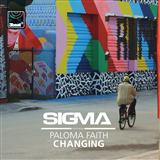 Download or print Sigma Changing (feat. Paloma Faith) Sheet Music Printable PDF -page score for Dance / arranged Piano, Vocal & Guitar (Right-Hand Melody) SKU: 119289.