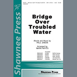 Download or print Simon & Garfunkel Bridge Over Troubled Water (arr. Mark Hayes) Sheet Music Printable PDF -page score for Folk / arranged SATB Choir SKU: 478555.