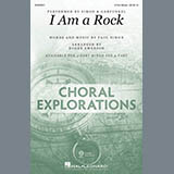 Download or print Simon & Garfunkel I Am A Rock (arr. Roger Emerson) Sheet Music Printable PDF -page score for Folk / arranged 2-Part Choir SKU: 430642.