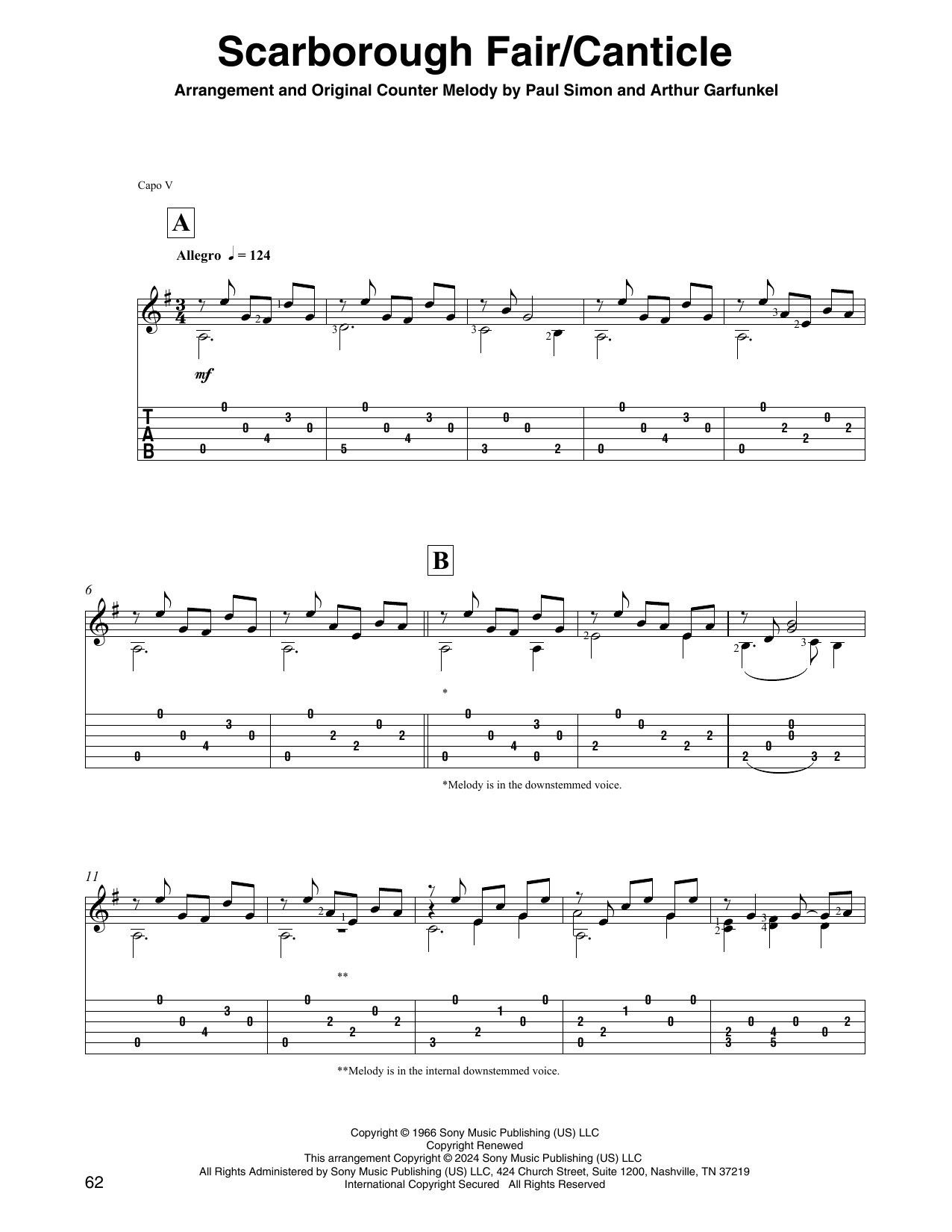 Download Simon & Garfunkel Scarborough Fair/Canticle (arr. David Jaggs) Sheet Music and learn how to play Solo Guitar PDF digital score in minutes