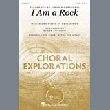 Download or print Simon & Garfunkel I Am A Rock (arr. Roger Emerson) Sheet Music Printable PDF -page score for Folk / arranged 2-Part Choir SKU: 430642.