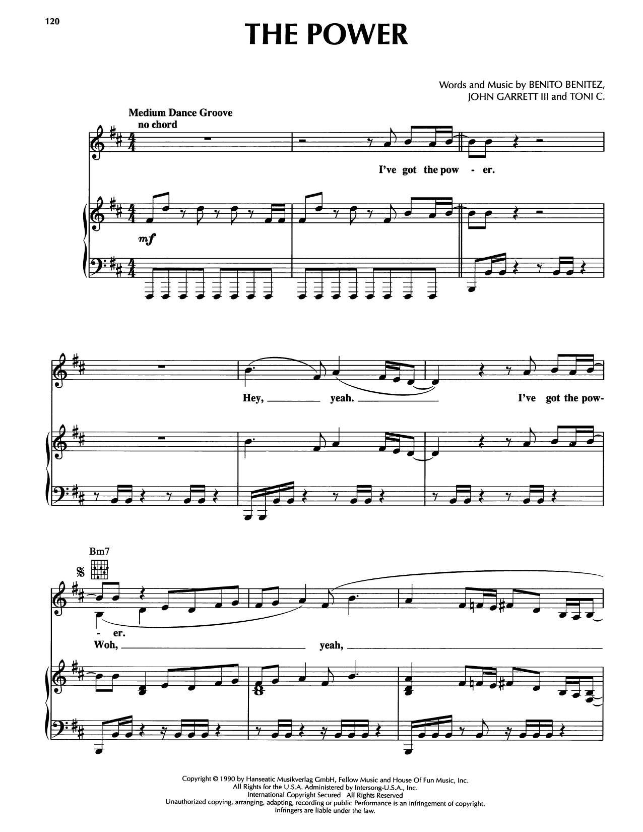 Download Snap The Power Sheet Music and learn how to play Piano, Vocal & Guitar Chords (Right-Hand Melody) PDF digital score in minutes