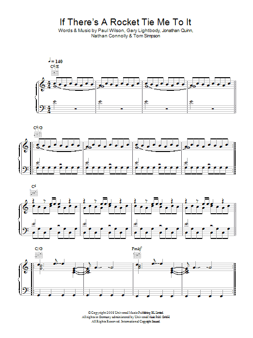 Download Snow Patrol If There's A Rocket Tie Me To It Sheet Music and learn how to play Piano, Vocal & Guitar (Right-Hand Melody) PDF digital score in minutes