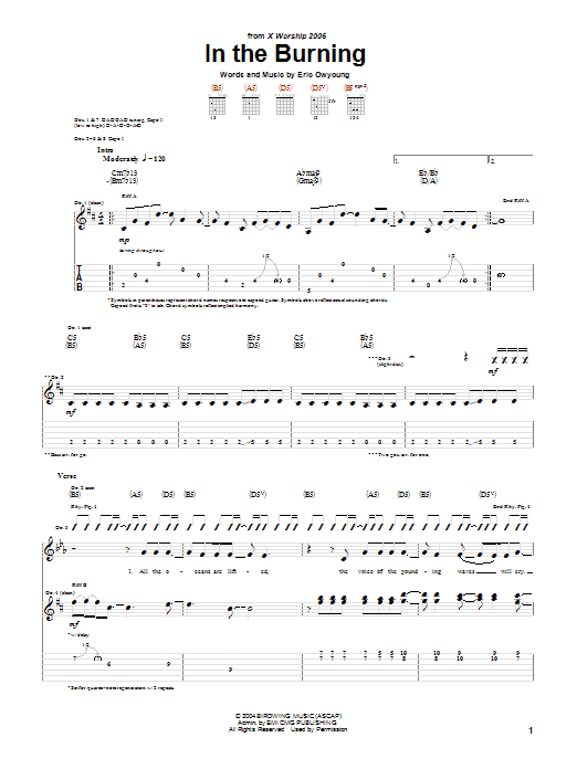 Download Something Like Silas In The Burning Sheet Music and learn how to play Guitar Tab PDF digital score in minutes