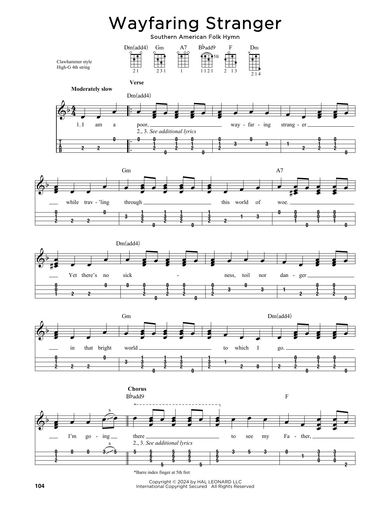 Download Southern American Folk Hymn Wayfaring Stranger (arr. Jim Schustedt) Sheet Music and learn how to play Ukulele PDF digital score in minutes