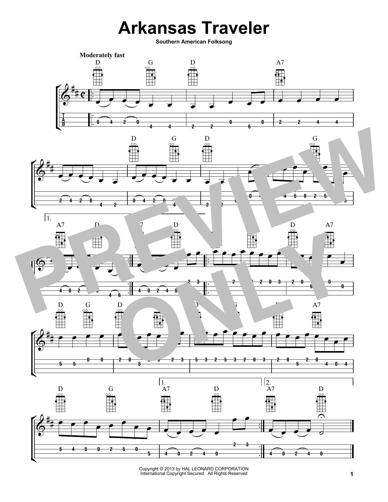 Download Southern American Folksong Arkansas Traveler (arr. Bobby Westfall) Sheet Music and learn how to play Mandolin PDF digital score in minutes