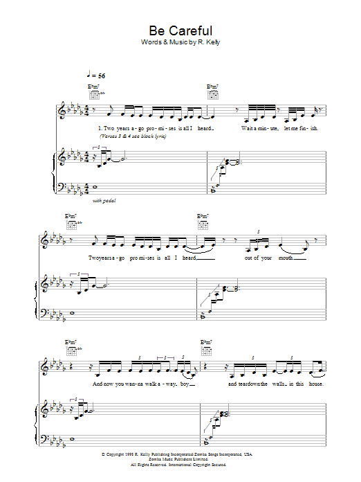 Download Sparkle Be Careful Sheet Music and learn how to play Lyrics & Chords PDF digital score in minutes