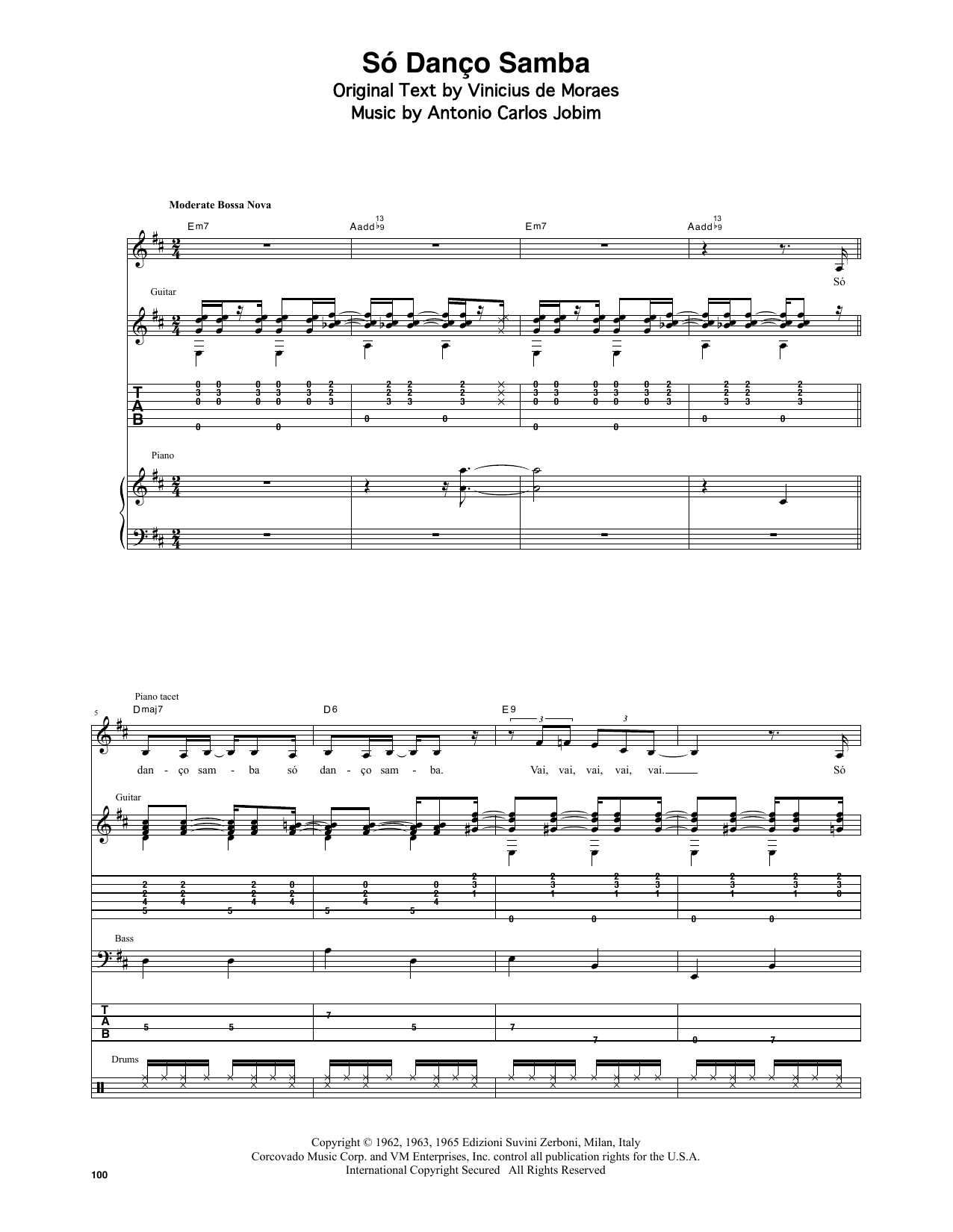 Download Stan Getz & João Gilberto Jazz 'N' Samba (So Danco Samba) Sheet Music and learn how to play Transcribed Score PDF digital score in minutes