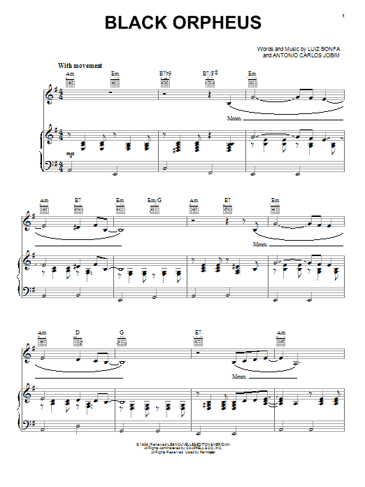 Download Stan Getz Black Orpheus Sheet Music and learn how to play GTRENS PDF digital score in minutes