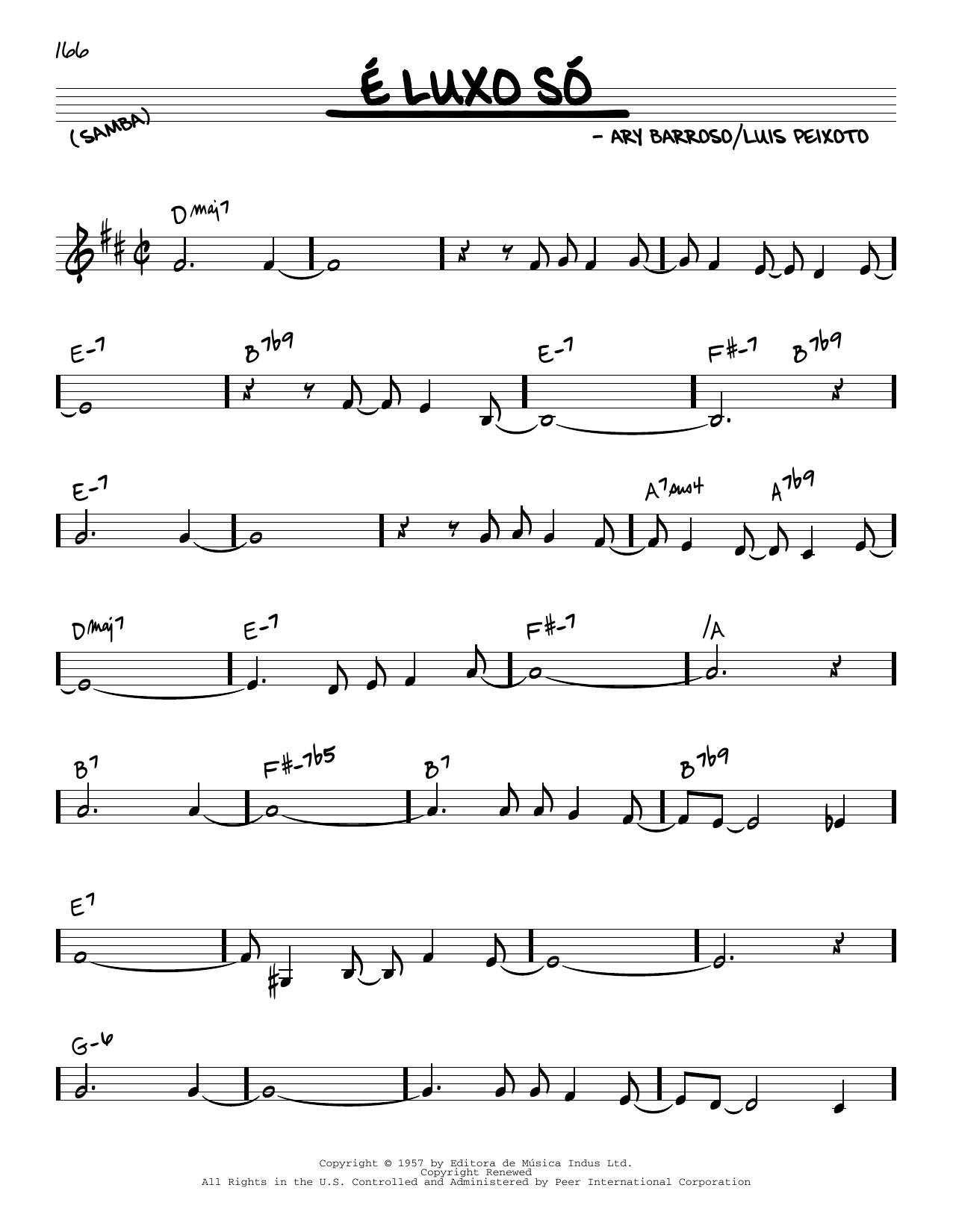 Download Stan Getz É Luxo Só Sheet Music and learn how to play Real Book – Melody & Chords PDF digital score in minutes