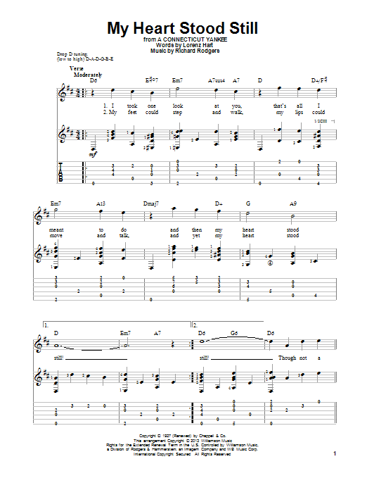 Download Stan Getz My Heart Stood Still Sheet Music and learn how to play Guitar Tab PDF digital score in minutes